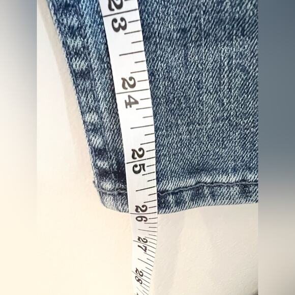 Mother Superior The Tomcat Seriously Truce blue Jeans Straight Leg distressed 25 - Picture 8 of 13